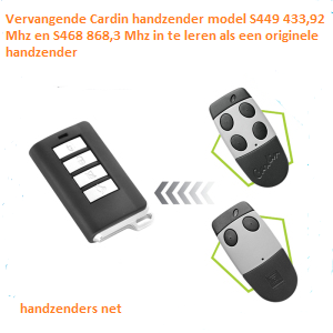 Cardin vervangende zender S 449 QZ/2