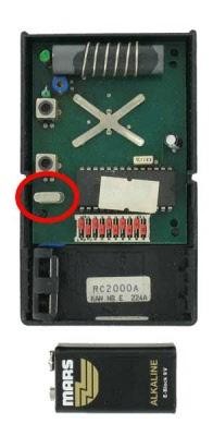 Hormann handzender 26.975 / 27.455 MHz